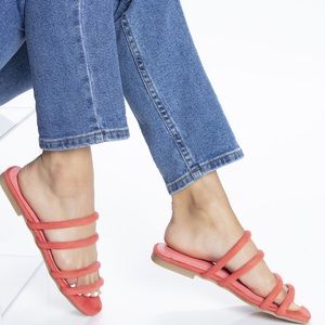 4 band slide sandals